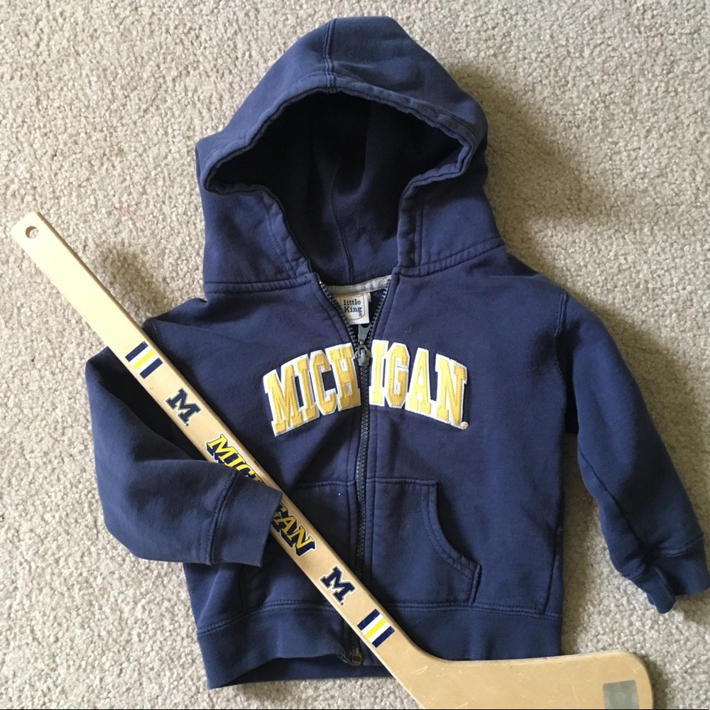 Michigan toddler hooded jacket 3T sweatshirt